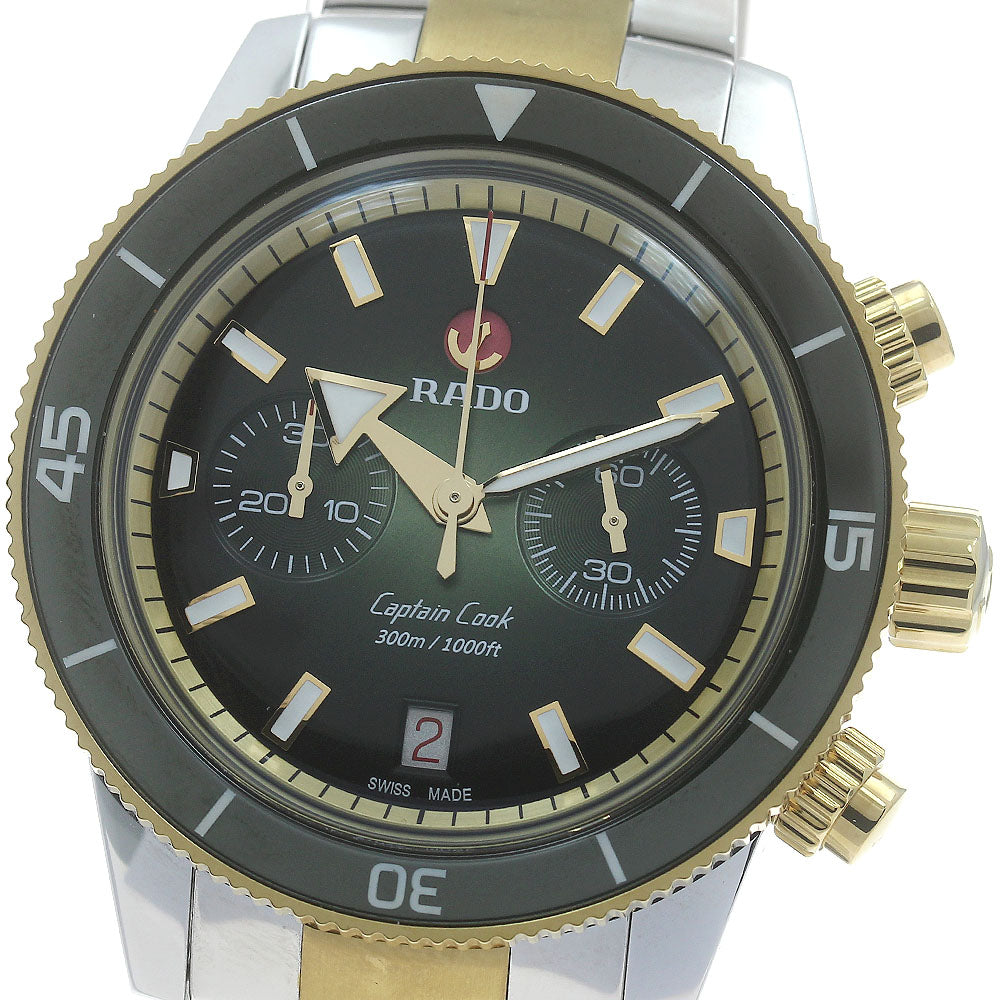RADO captain Cook R32151318 Date Chronograph green Dial Automatic Men's Watch_876241