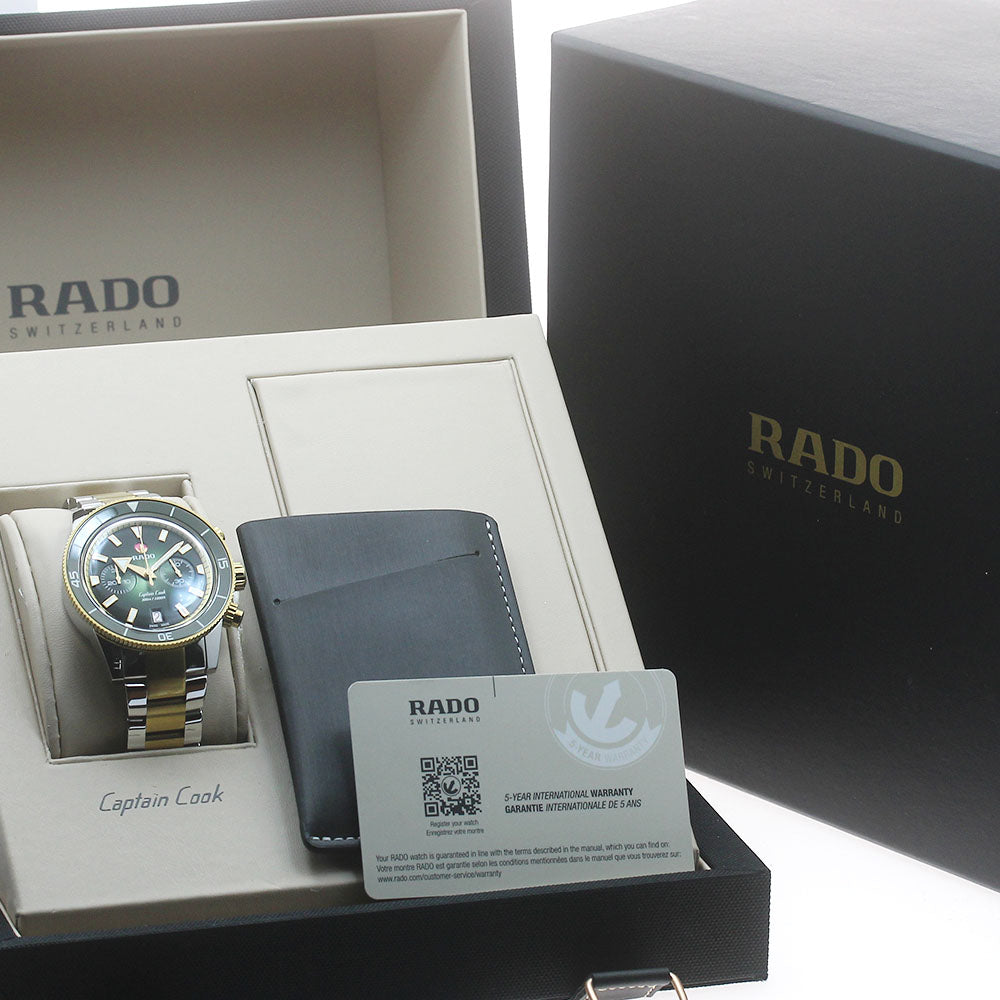 RADO captain Cook R32151318 Date Chronograph green Dial Automatic Men's Watch_876241