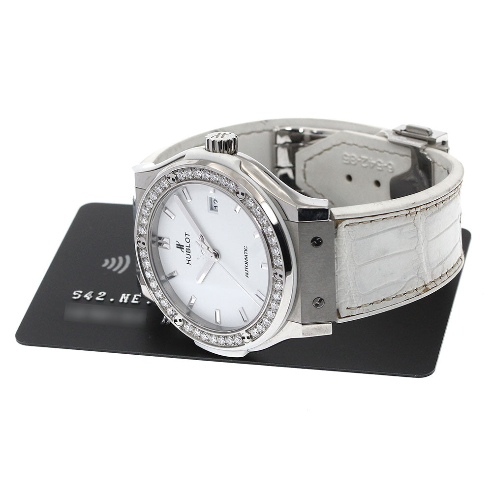 HUBLOT Classic fusion 542.NE.2010.LR.1204 Titanium White Diamond white Dial Automatic Men's Watch_876242