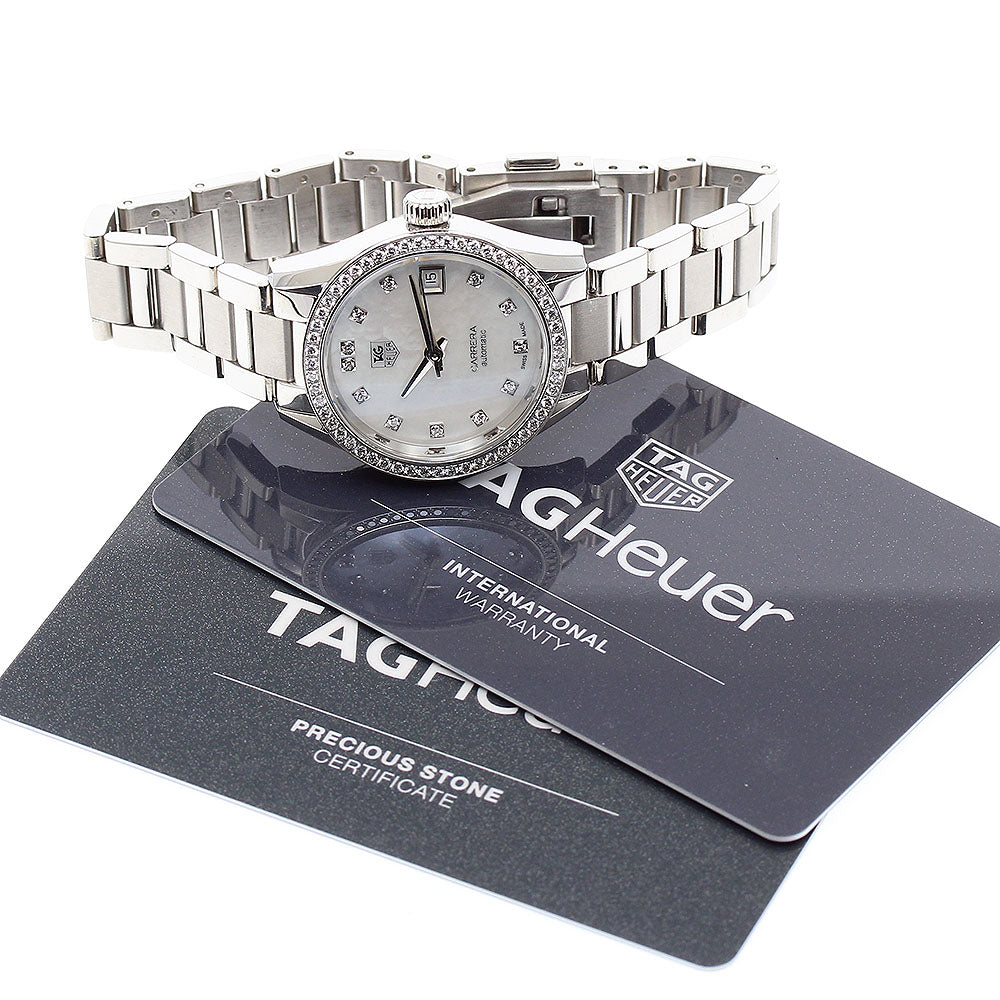 TAG HEUER Carrera Lady Caliber 9 WAR2415-3 Diamond bezel Automatic Ladies_876257