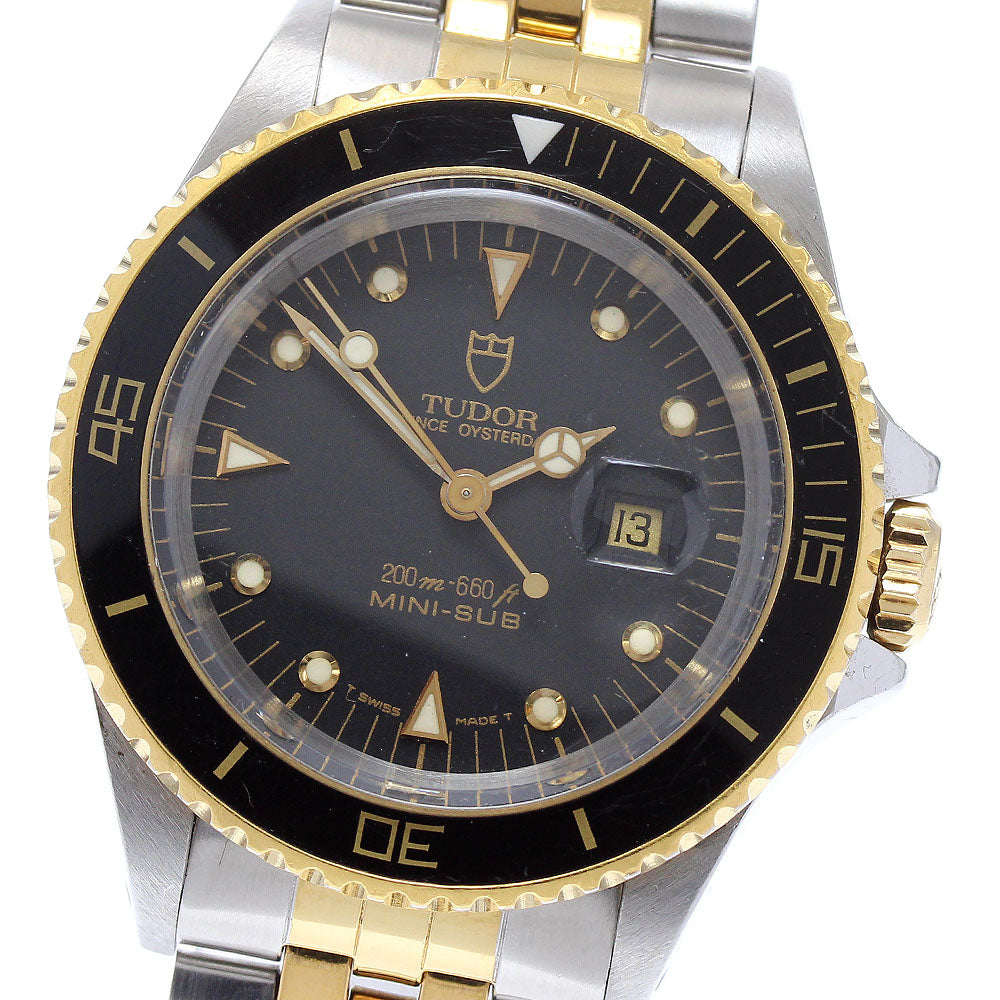 TUDOR Mini Sub Prince Oyster Date 73091 YG bezel Cal.2671 Automatic Boy's_876261