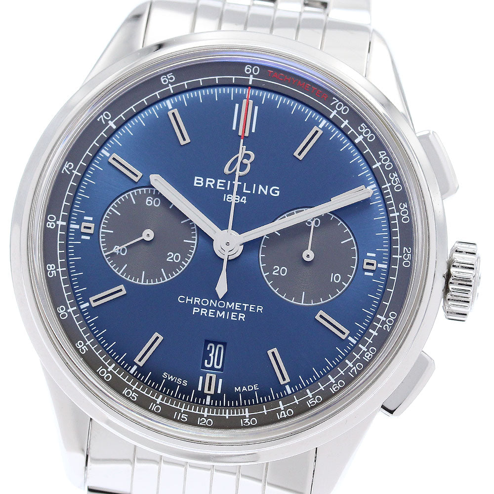 BREITLING Premier B01 AB0118 Chronograph blue Dial Automatic Men's Watch_876372