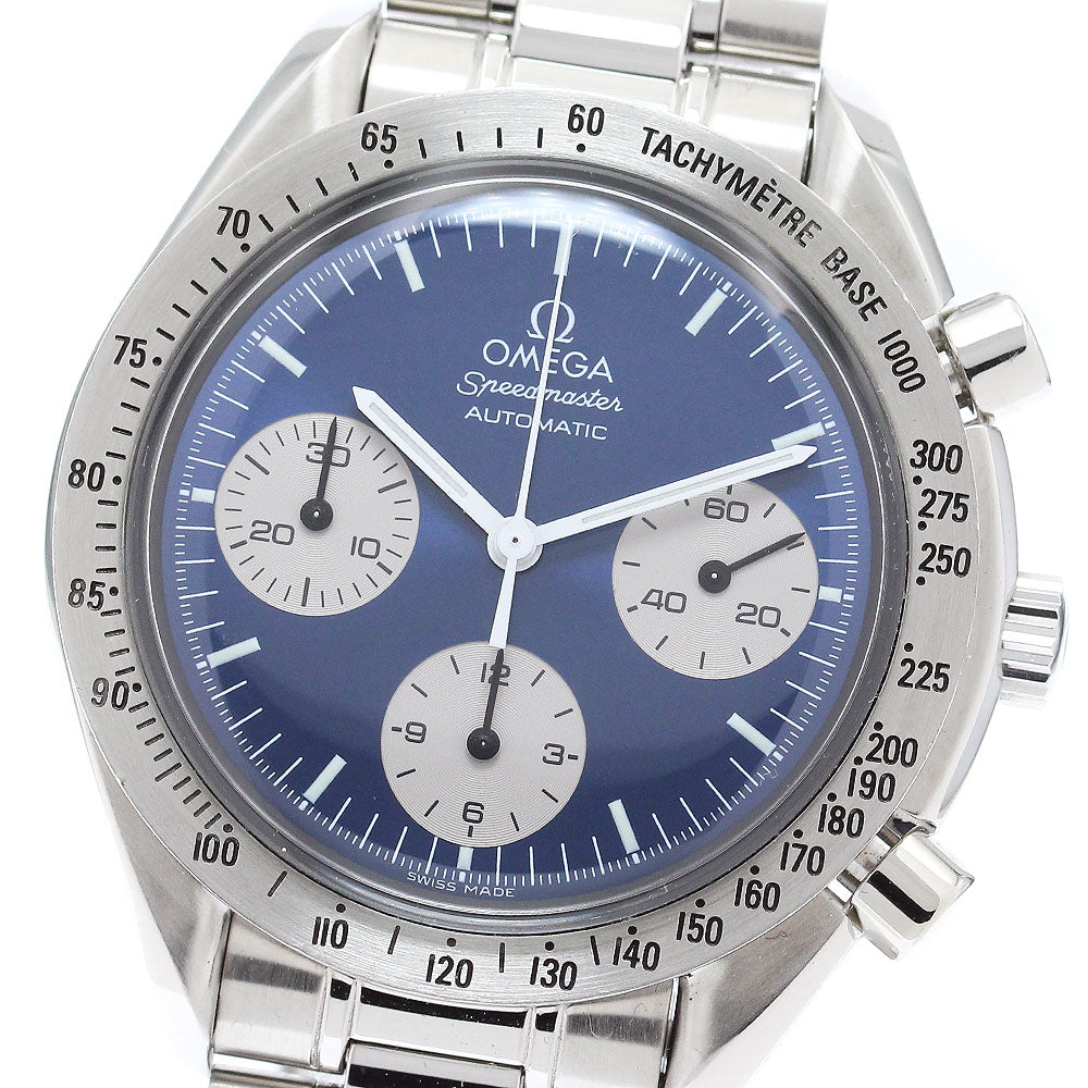 OMEGA Speedmaster 3510.82 Chronograph blue Dial Automatic Men's Watch_876389