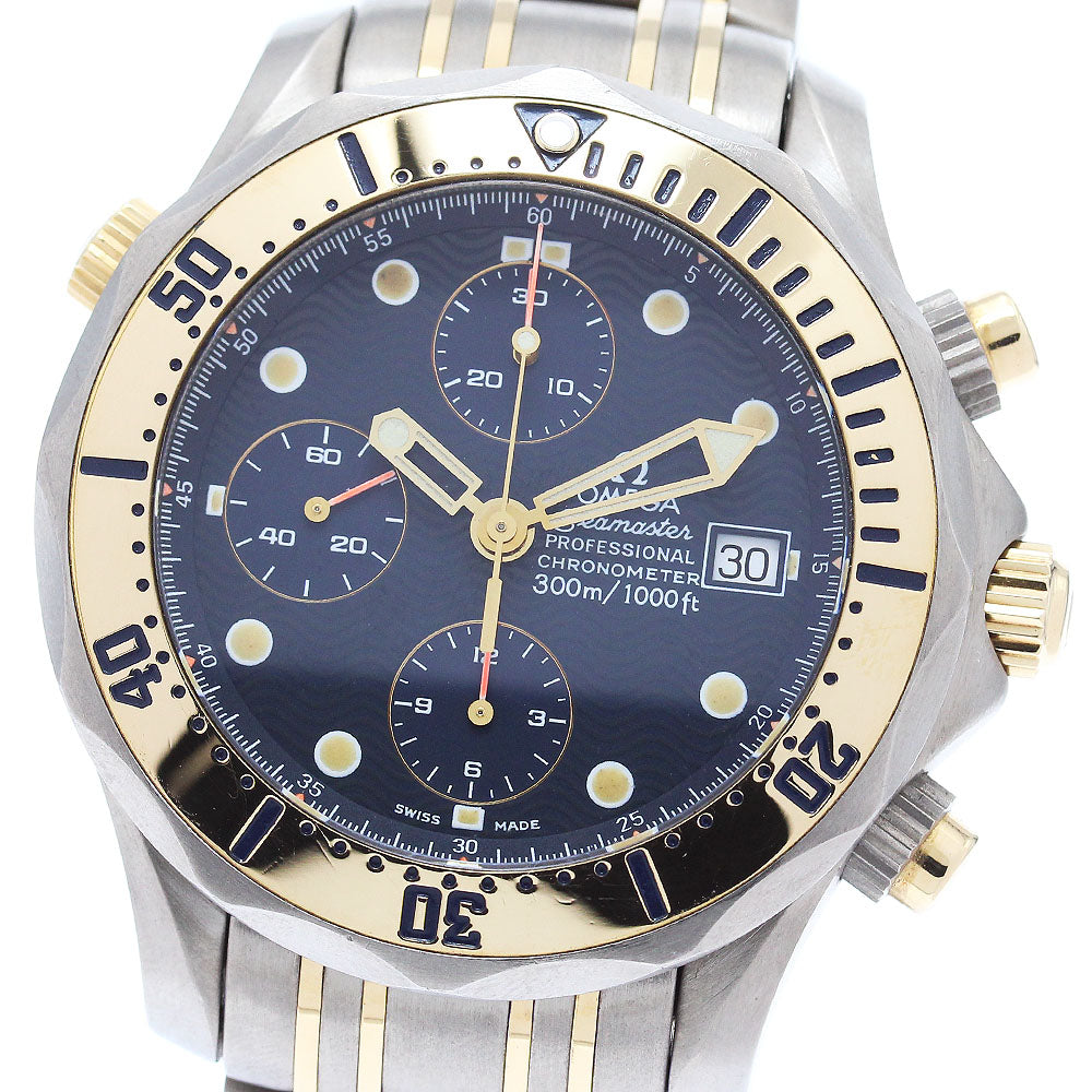 OMEGA Seamaster300 2297.80 Date Navy Dial Automatic Men's Watch_876398