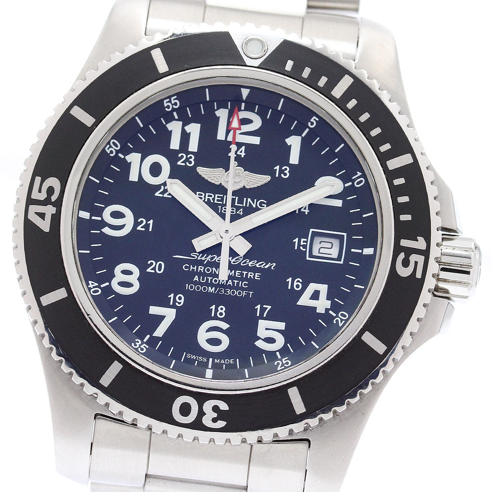 BREITLING Super Ocean II 44 A17392 Date Black Dial Automatic Men's Watch_876411