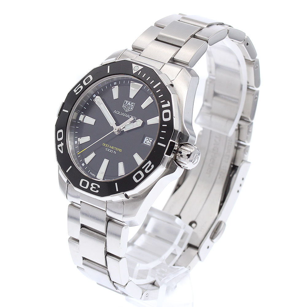 TAG HEUER Aqua racer WAY111A Date black Dial Quartz Men's Watch_876427