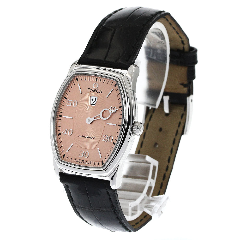 OMEGA De Ville Prestige 4853.61 Jumping hour pink Dial Automatic Men's Watch_876431