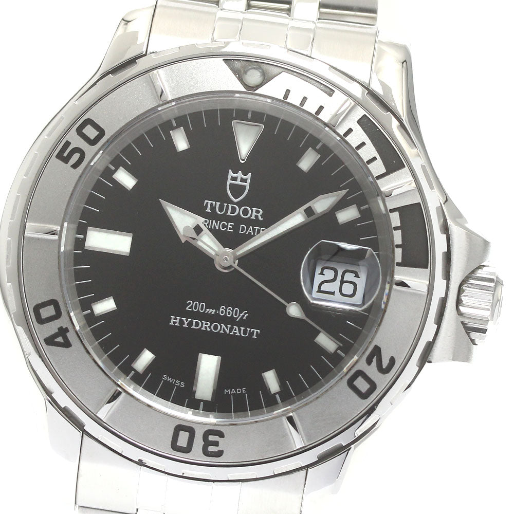 TUDOR Prince Date Hydronaut 89190P black Dial Automatic Men's Watch_876434