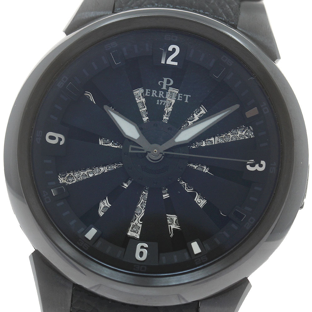 PERRELET Turbine Diamond Skull A4022 black Dial Automatic Men's Watch_876435