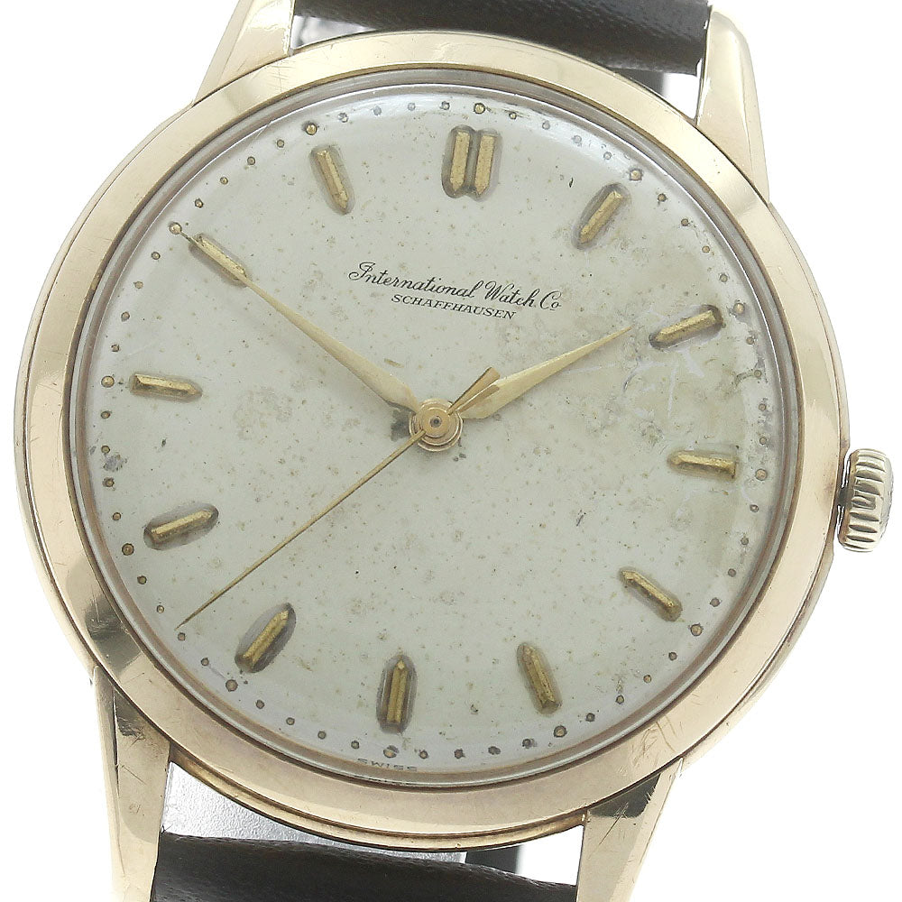 IWC SCHAFFHAUSEN K18YG Vintage Cal.89 Silver Dial Hand Winding Men's_876441