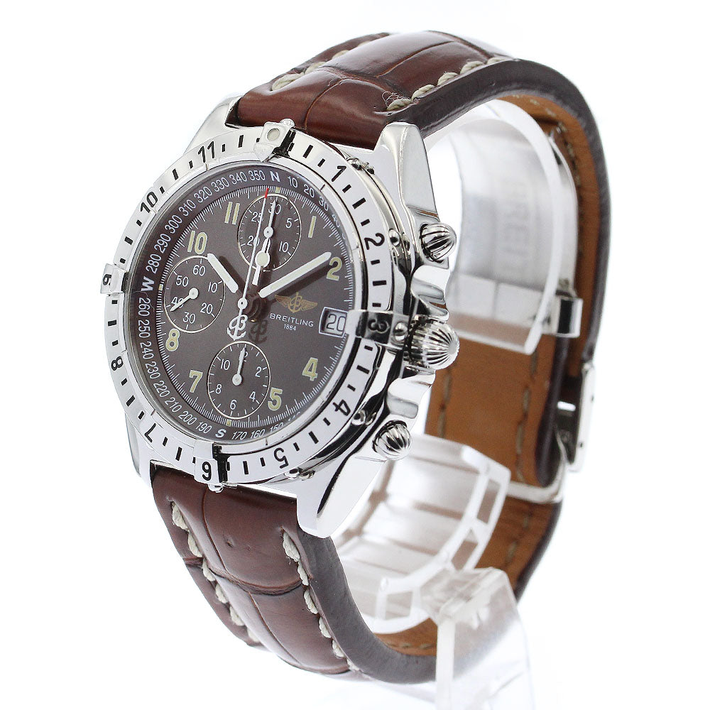 BREITLING Chronomat Longitude A20048 GMT gray Dial Automatic Men's Watch_876469