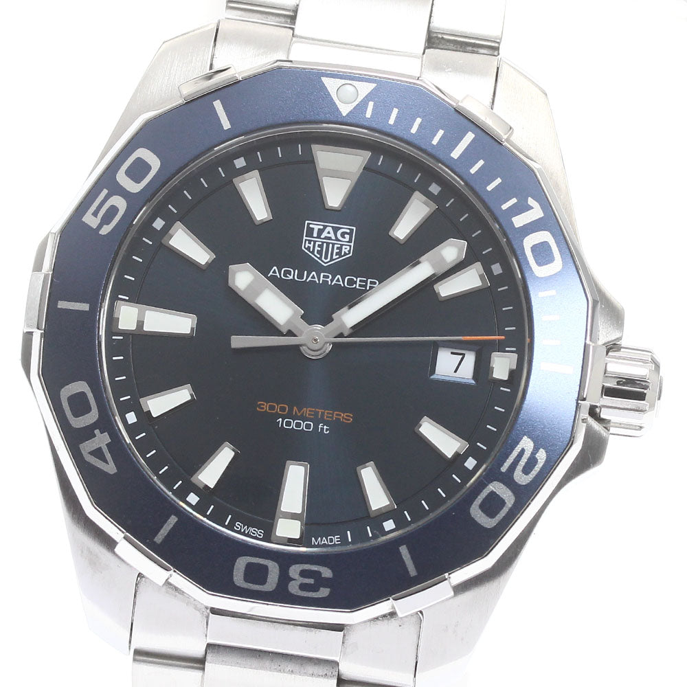 TAG HEUER Aquaracer WAY111C Date Navy Dial Quartz Men's Watch_876470