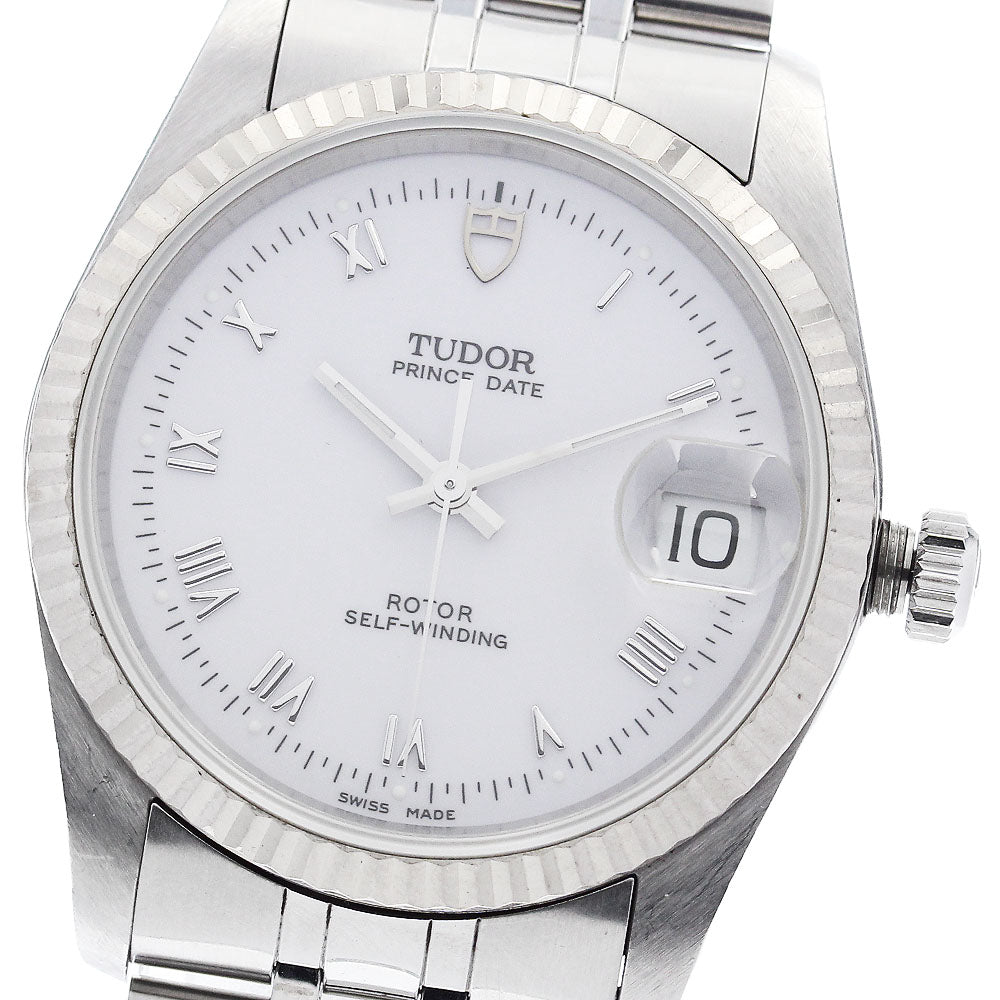 TUDOR Prince Date 74034 WG bezel cal.2824-2 Silver Dial Automatic Men's Watch_876478