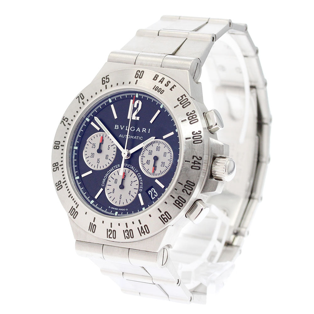BVLGARI Diagono tachymetric CH40STA Chronograph Date black Dial Automatic_876484