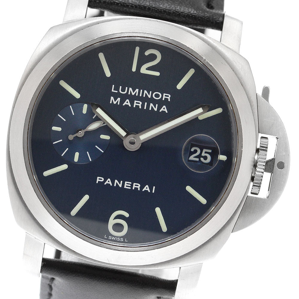 PANERAI Luminor Marina PAM00070 Small Second Date Automatic Men's Watch_876487