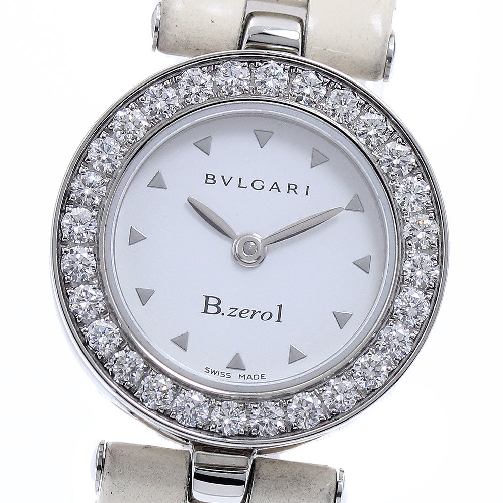 BVLGARI B-zero1 BZ22S Diamond Bezel white Dial Quartz Ladies Watch_876494