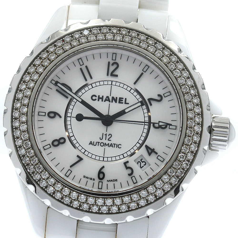 CHANEL J12 H0969 Diamond bezel white ceramic white Dial Automatic Men's_876502