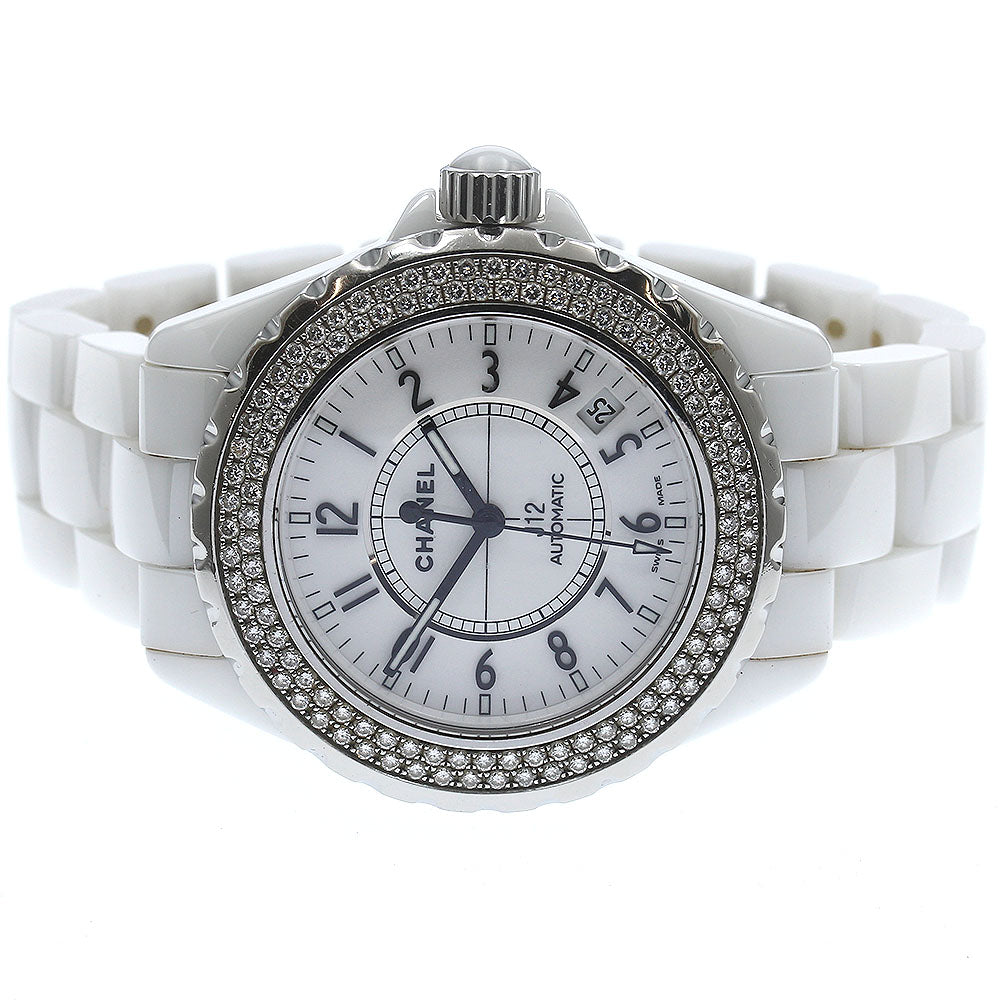 CHANEL J12 H0969 Diamond bezel white ceramic white Dial Automatic Men's_876502