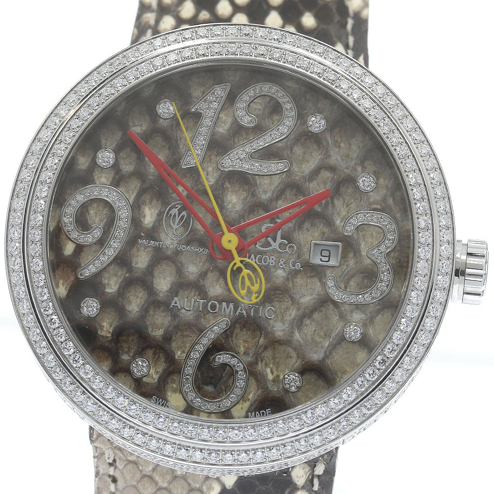 JACOB&CO Valentin Yudashkin WVY-019DC Diamond Bezel Date 48mm beige Dial Automatic Men's Watch_876519