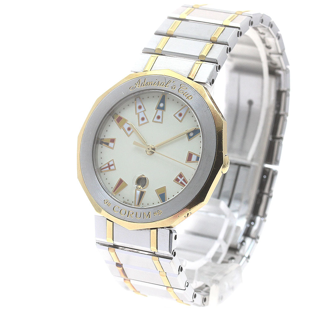 CORUM Admirals cup 99.810.21V-52 Date beige Dial Quartz Men's Watch_876550
