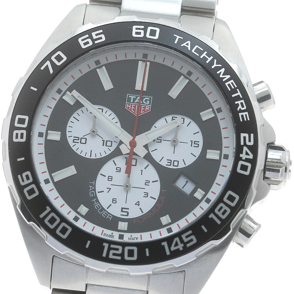 TAG HEUER Formula 1 CAZ101E Chronograph Black White Dial Quartz Men's_876551