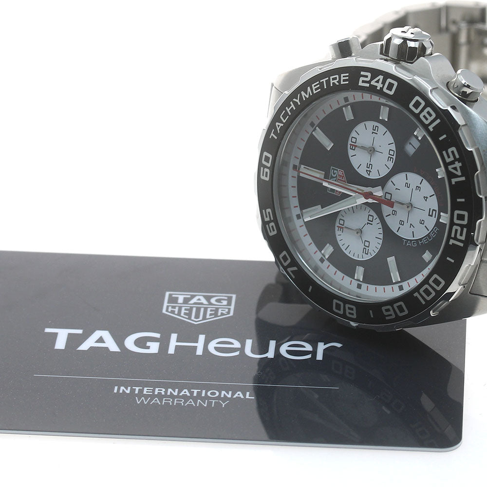 TAG HEUER Formula 1 CAZ101E Chronograph Black White Dial Quartz Men's_876551