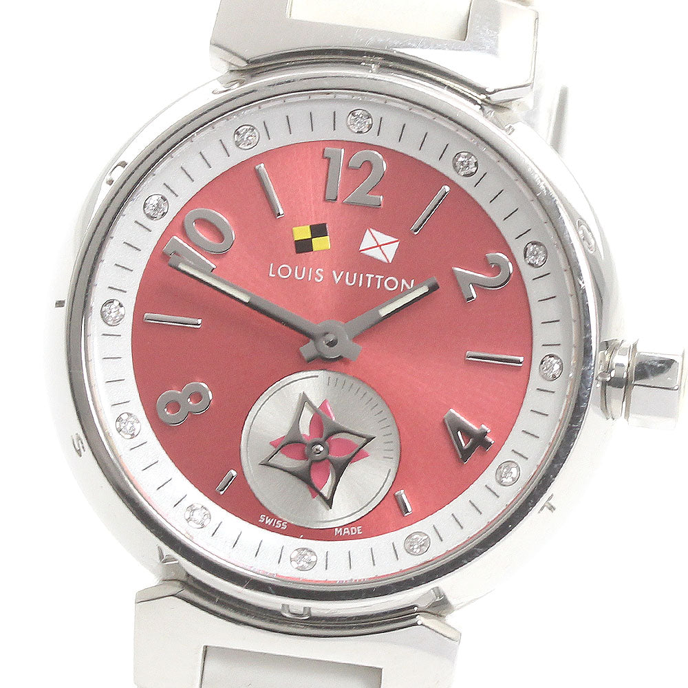 LOUIS VUITTON Tambour Lovely Cup Q1M02 12P diamond Quartz Ladies Watch_876552