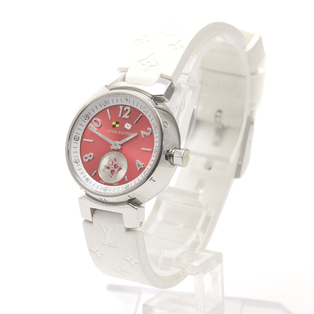 LOUIS VUITTON Tambour Lovely Cup Q1M02 12P diamond Quartz Ladies Watch_876552