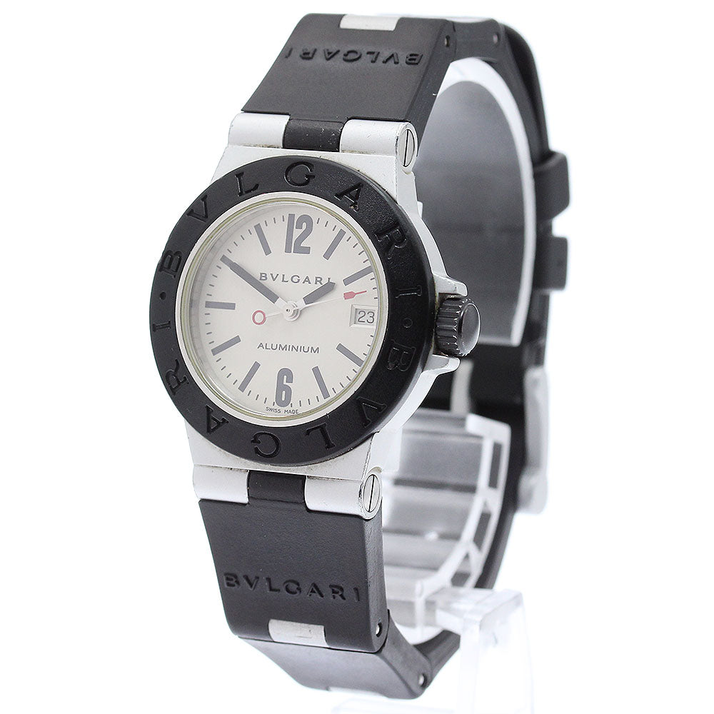 BVLGARI aluminum AL29A Date Silver Dial Quartz Ladies Watch_876614