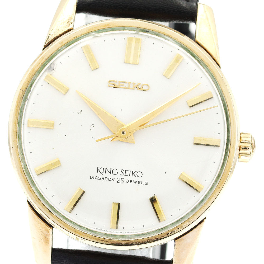 SEIKO 442000 Cal.13 5 334 Vintage Silver Dial Hand Winding Men's Watch_876622