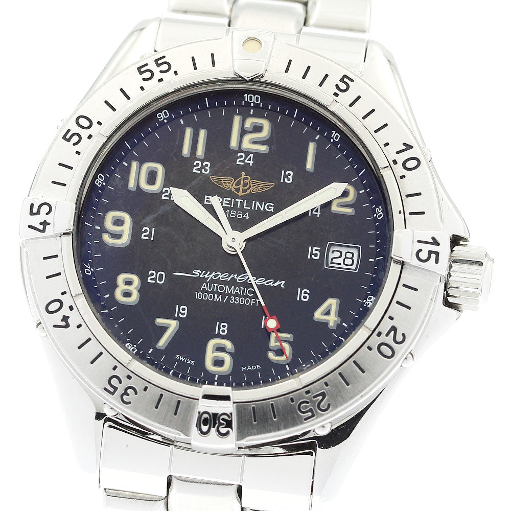 BREITLING Super Ocean A17040 Date black Dial Automatic Men's Watch_876988