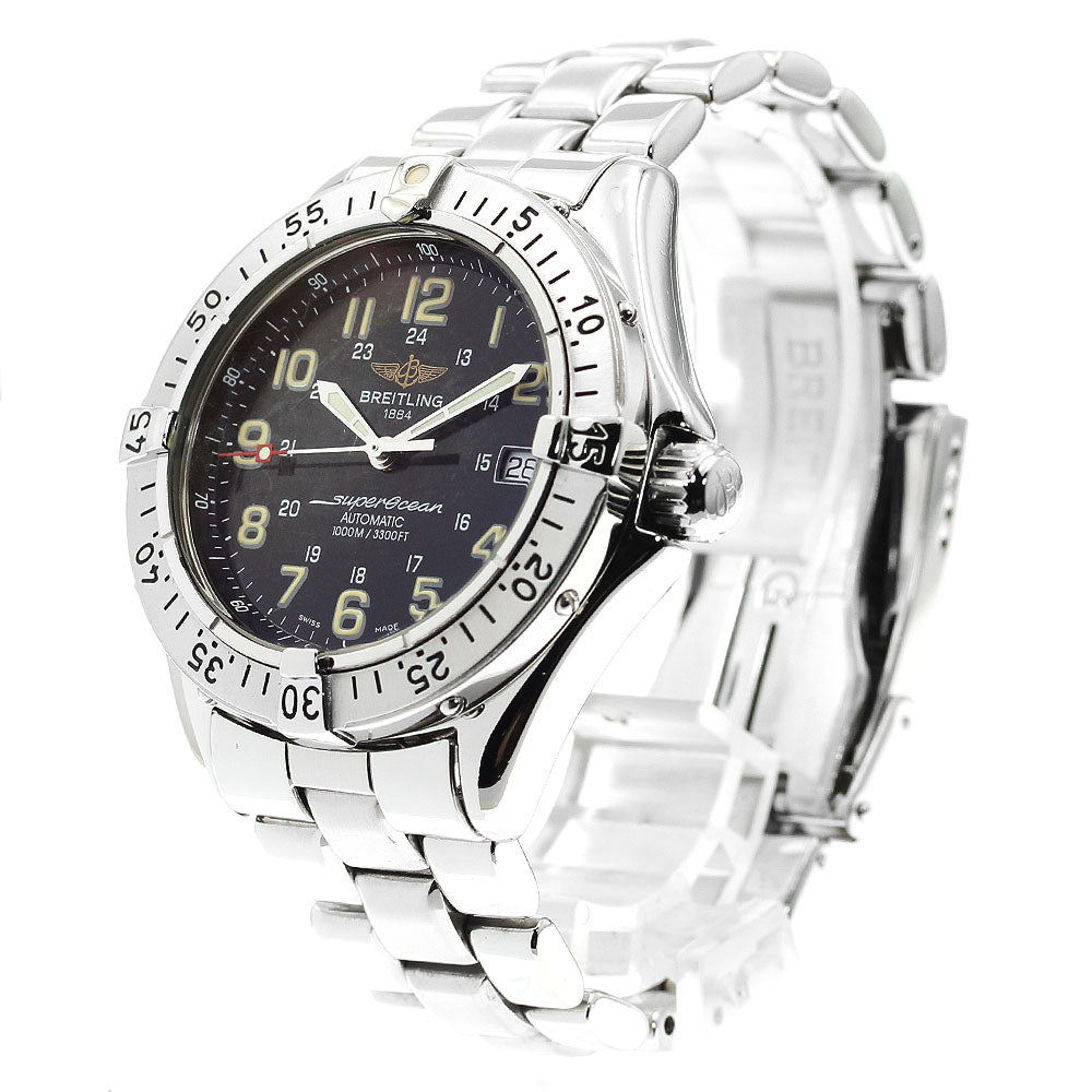 BREITLING Super Ocean A17040 Date black Dial Automatic Men's Watch_876988