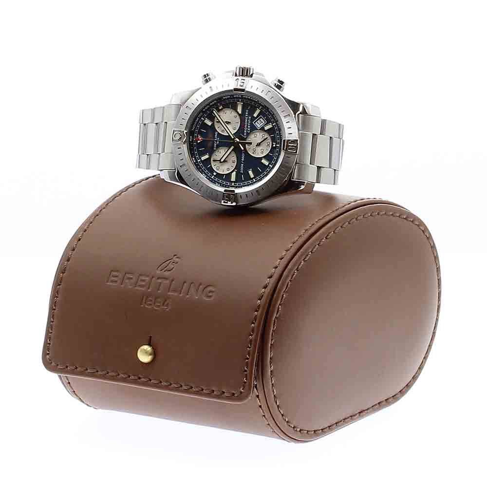 BREITLING Colt A73388 Chronograph Navy Dial Quartz Men's Watch_876990