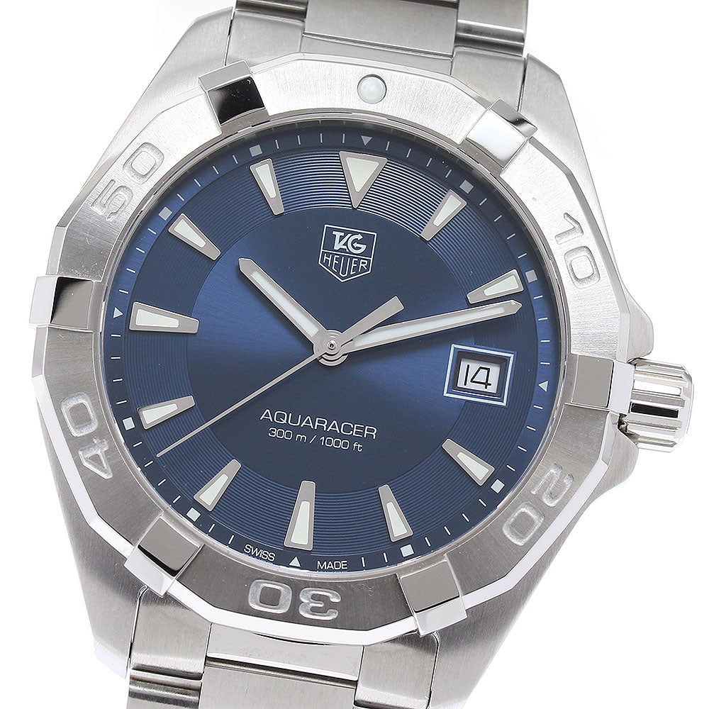 TAG HEUER Aqua racer WAY1112 Date Navy Dial Quartz Men's Watch_877004