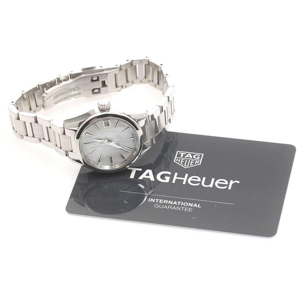 TAG HEUER Carrera WAR2411-3 Date White shell Dial Automatic Ladies Watch_877005
