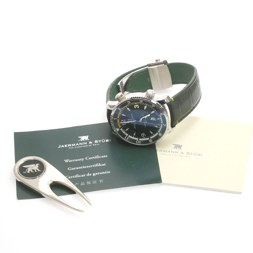 JAERMANN&STUBI Royal Open RCB1 green Dial Automatic Men's Watch_877007