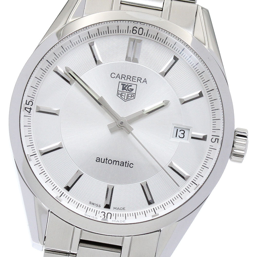TAG HEUER Carrera Caliber 5 WV211A-3 Date Silver Dial Automatic Men's _877009