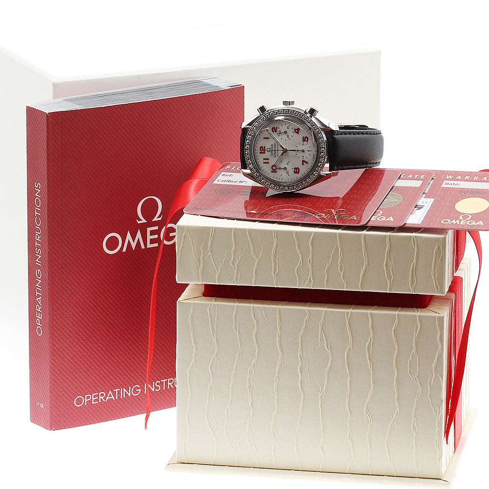 OMEGA Speedmaster 3815.79.40 chronograph diamond bezel Automatic Ladies_877015