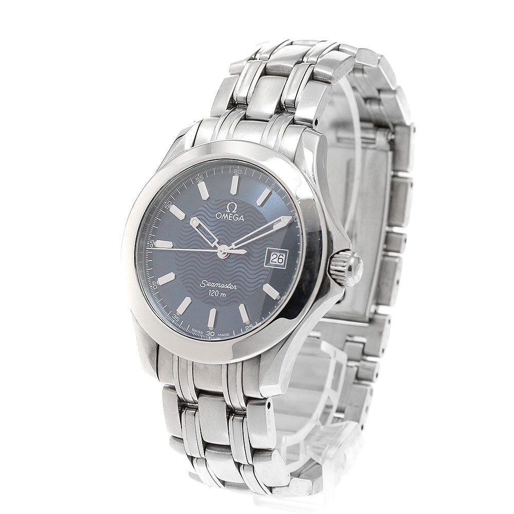 OMEGA Seamaster120 2511.81 Date Navy Dial Quartz Men's Watch_877018