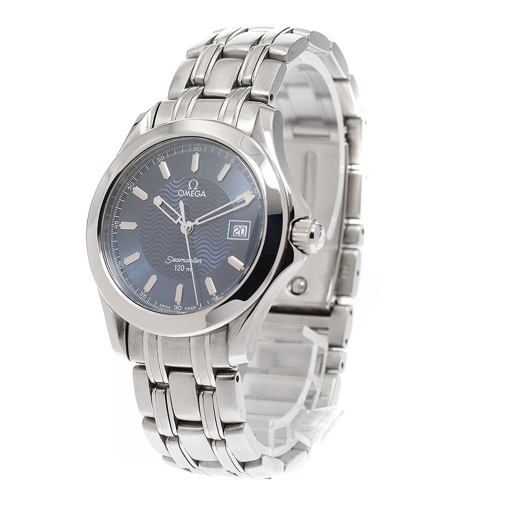 OMEGA Seamaster120 2511.81 Date Navy Dial Quartz Men's Watch_877020