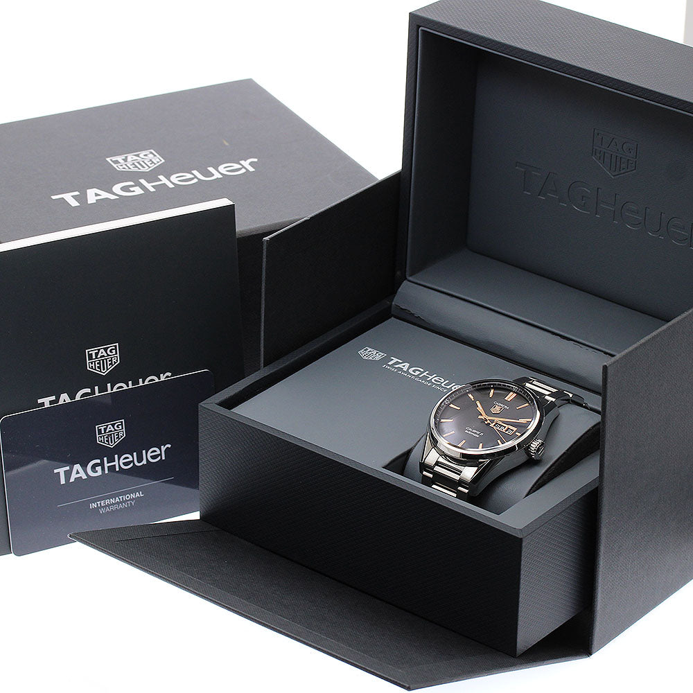 TAG HEUER Carrera Caliber 5 WAR201C Day date black Dial Automatic Men's_877021