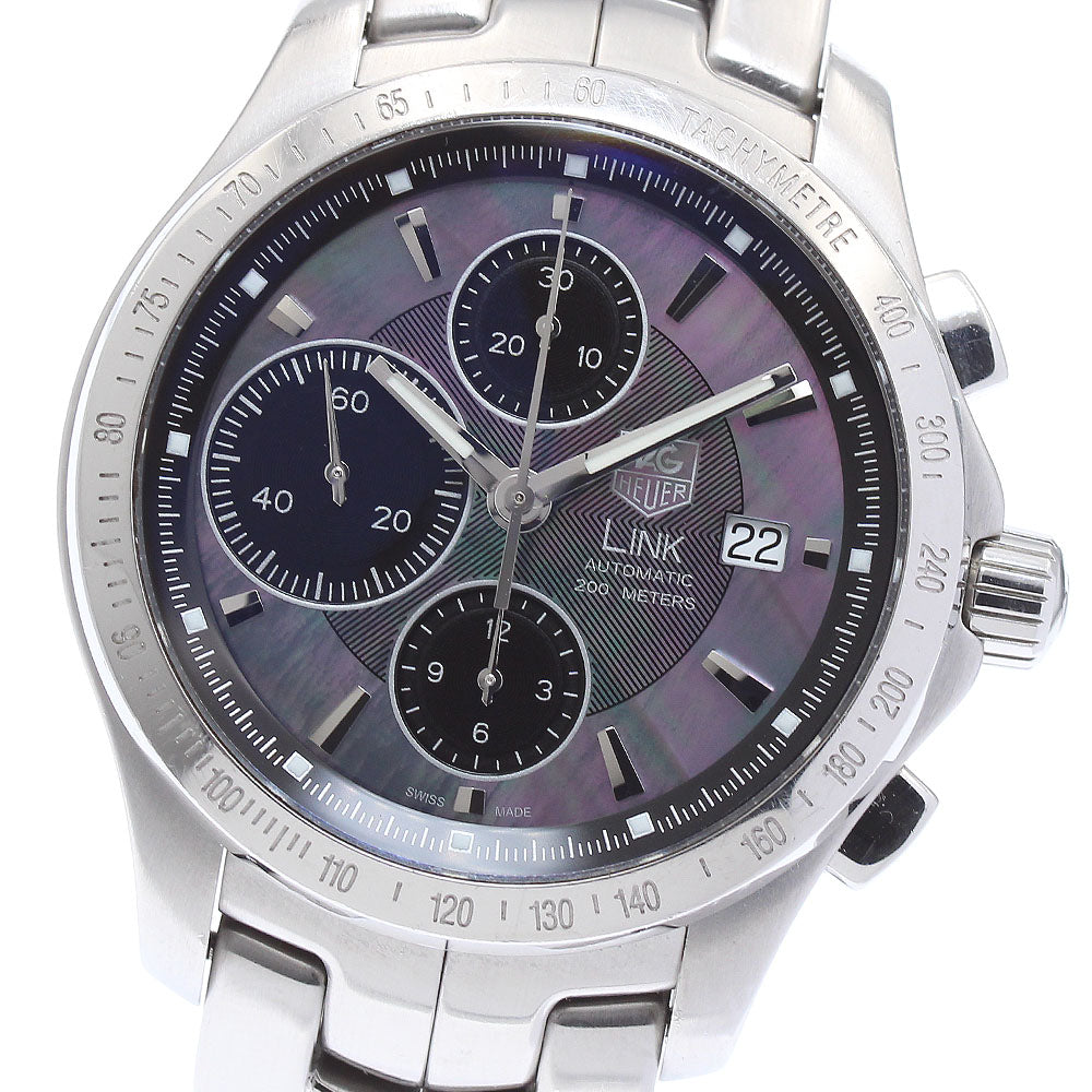 TAG HEUER Link Moon Pearl CJF211M Date Chronograph Japan limited edition 350 pieces Black shell / black Dial Automatic Men's Watch_877022
