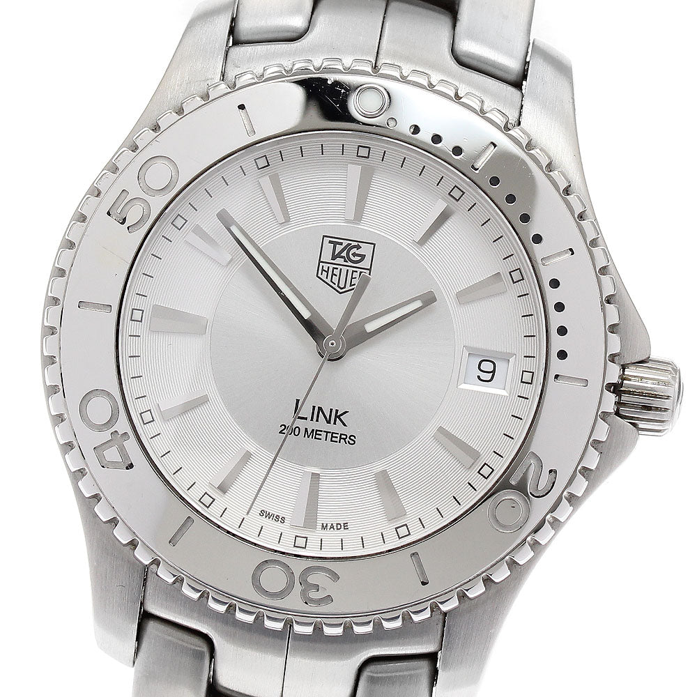 TAG HEUER Link WJ1111-0 Date Silver Dial Quartz Men's Watch_877023