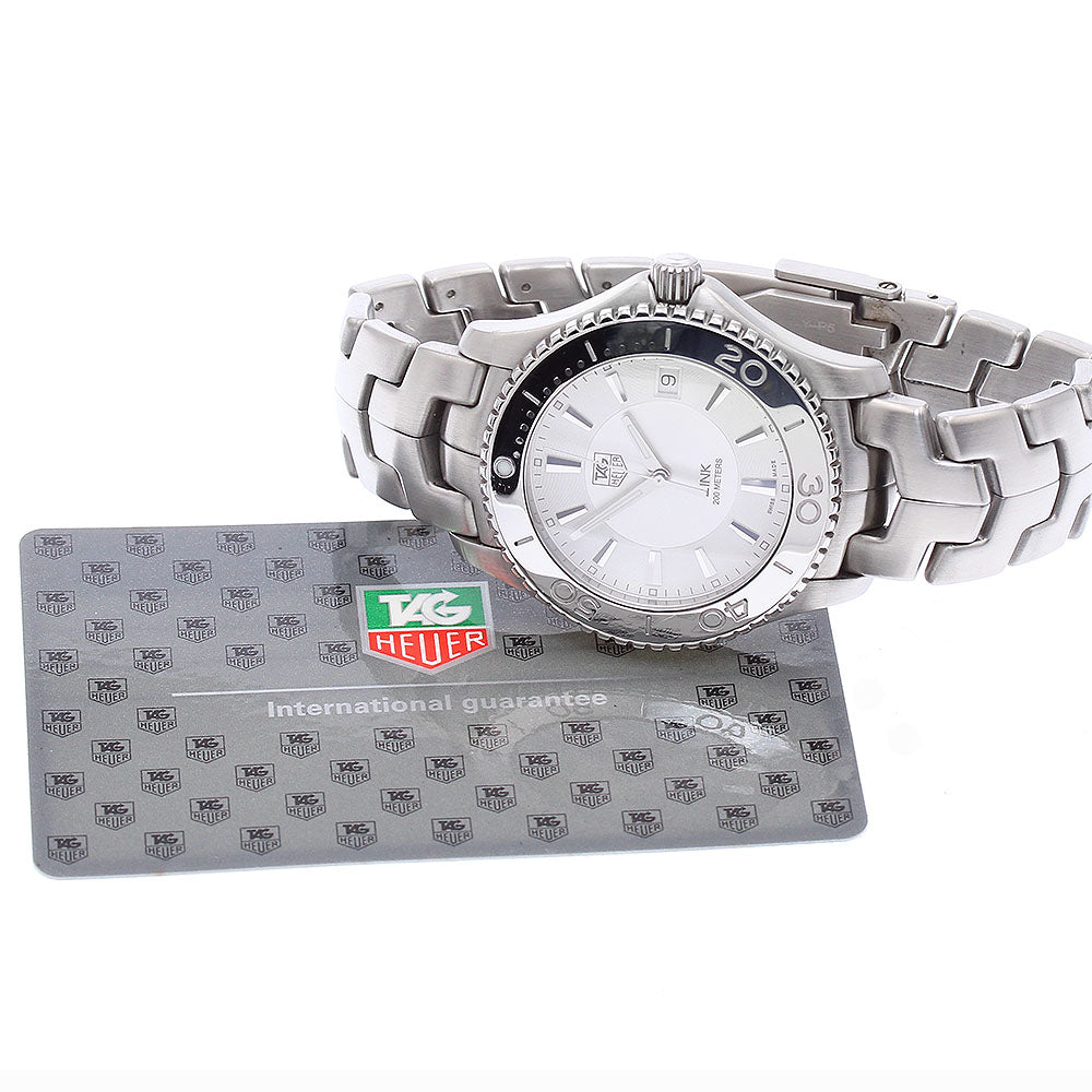 TAG HEUER Link WJ1111-0 Date Silver Dial Quartz Men's Watch_877023