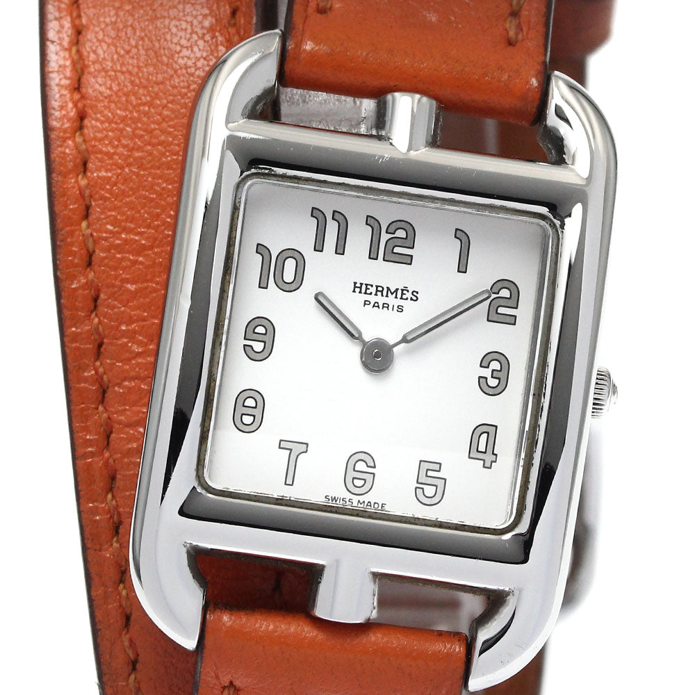 HERMES Cape Cod CC1.210 Double Tour Silver Dial Quartz Ladies Watch_877038