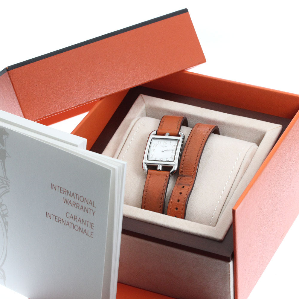 HERMES Cape Cod CC1.210 Double Tour Silver Dial Quartz Ladies Watch_877038