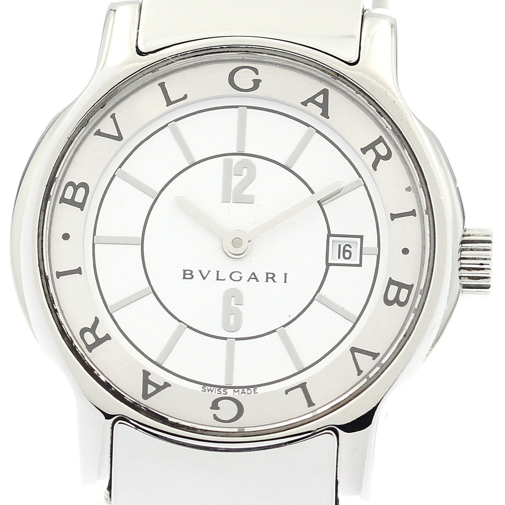 BVLGARI Solo tempo ST29S Date white Dial Quartz Ladies Watch_877043