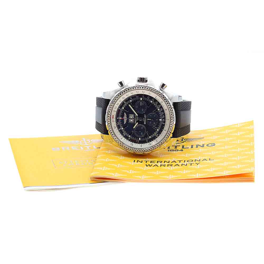 BREITLING Bentley 6.75 A44362 Chronograph Navy Dial Automatic Men's Watch_877049