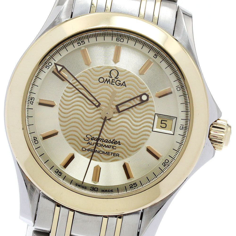OMEGA Seamaster120 2301.11 Date Gold Dial Automatic Men's Watch_877089