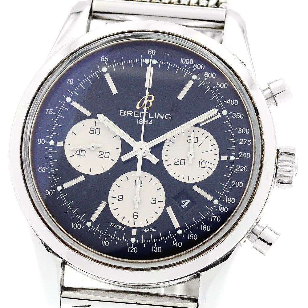 BREITLING Transocean AB0151 Chronograph black Dial Automatic Men's Watch_877124